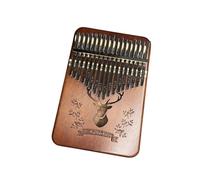 kalimba profesional Corazón de caoba Piano de pulgar de 17 teclas instrumento de amor escala cromática de Piano de pulgar portátil profesional para principiantes (Color : 4)