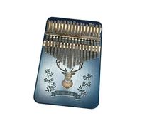 kalimba profesional Corazón de caoba Piano de pulgar de 17 teclas instrumento de amor escala cromática de Piano de pulgar portátil profesional para principiantes (Color : 3)