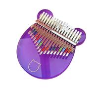 kalimba profesional Encantador piano de pulgar púrpura kalimba piano de dedo kalimba colorido acrílico para principiantes de 17 tonos