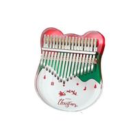 kalimba profesional Instrumento de piano de dedo kalimba acrílico de 21/17 tonos, piano de pulgar kalimba cromático profesional (Color : 17)