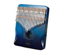 kalimba profesional Instrumento Kalimba de dedo azul con gradiente cromático Piano de pulgar Kalimba de 21 tonos núcleo de caoba