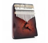 kalimba profesional Instrumento lindo de 17 teclas para principiantes Piano de pulgar instrumento profesional portátil instrumento de Piano de dedo caoba (Color : 9)