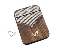 kalimba profesional Instrumento musical de nivel básico instrumento musical con patrón de constelación kalimba nogal negro piano de pulgar de 21 tonos tipo caja