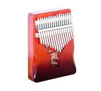 kalimba profesional Instrumento pequeño de madera de color retro 17 tonos piano de dedo pulgar piano kalimba instrumento de piano mini (Color : 3)