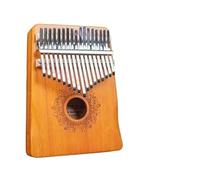 kalimba profesional Kalimba 17 teclas pulgar instrumento de Piano de madera profesional pulgar Piano dedo cromático lindo instrumento Marimba portátil (Color : Beige)