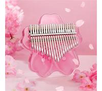 Kalimba Profesional Kalimba Acrílico Transparente 17/21 Teclas Portátil Mini Pulgar Piano Teclado Musical Principiante Calimba Regalos(21 keys2)