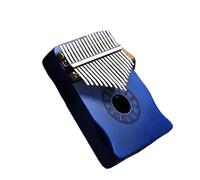 Kalimba Profesional Kalimba De 17 Teclas, Instrumento De Teclado Portátil De Caoba Africana Azul O Marrón, Dedo Pulgar, Piano, Calimba(Blue 1)