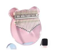 kalimba profesional Kalimba profesional 17 teclas acrílico transparente pulgar Piano Kalimba portátil profesional dedo cromático lindo instrumento (Color : 3/4)