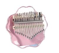kalimba profesional Lindo instrumento musical piano cromático marimba portátil mini pulgar instrumento musical limba acrílico transparente patrón de flor de cerezo (Color : 2)