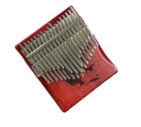kalimba profesional Mini instrumento de cinco dedos de 34 tonos piano de pulgar de doble rango caoba