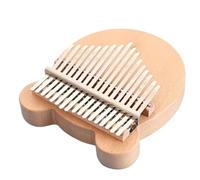Kalimba Profesional Panel De Madera Maciza Tipo Kalimba Caja Eléctrica De 17 Tonos 21 Teclas Teclado De Piano De Pulgar Redondo Instrumentos De Regalo(17 key)