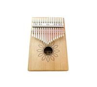 kalimba profesional Piano de dedo estilo girasol de color madera de 17 tonos instrumento musical para principiantes kalimba de 17 tonos