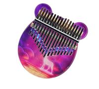 kalimba profesional Piano de dedo kalimba colorido acrílico para principiantes estilo ciervo de ensueño pintado de 17 tonos