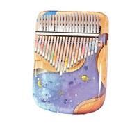 Kalimba Profesional Piano De Pulgar Calimba De Resina Epoxi De 17/21 Teclas Con Caja De Cancionero Instrumento Musical Para Teclado Para Principiantes(21k set)
