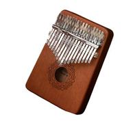 kalimba profesional Piano de pulgar cromático de 17 tonos Kalimba piano de dedo para principiantes flor portátil color retro floreciente