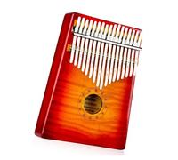 kalimba profesional Piano de pulgar kalimba de arce con patrón de tigre de color sol instrumento musical portátil de 17 tonos para dedo