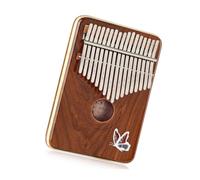 kalimba profesional Piano de pulgar kalimba de color de registro de sándalo rojo, piano de dedo de 17 tonos, instrumento musical portátil