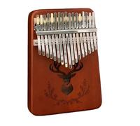 Kalimba Profesional Piano De Pulgar Kalimba Para Principiantes Piano Portátil De 17 Tonos Con Núcleo De Flor De Melocotón Instrumento De Piano Para Dedo(Brown)