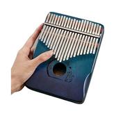 kalimba profesional Protector de mano azul degradado piano de pulgar kalimba portátil de 21 tonos piano de dedo para principiantes kalimba