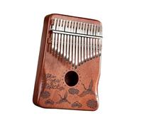 kalimba Protector de mano con núcleo de caoba piano de pulgar cromático piano de pulgar 17 tonos kalimba instrumento musical profesional