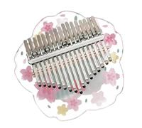 Kalimba - Teclado Kalimba Profesional De 17 Teclas Instrumento Musical Acrílico Patrón Transparente(17 B)