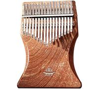 Kalimba Thumb Qin, Piano de pulgar, Piano de pulgar 17 teclas Kalimba, Piano de dedo de madera maciza, Instrumento de piano de pulgar con tecla C for amantes de la música, con folleto de estudio de ma