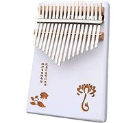 Kalimba Thumb Qin, Thumb piano, 17 Key Kalimba Thumb Piano, Marimbas Finger Piano Instrument, con Tuning Hammer Study Instruction Piano, Best Birthday Gift, (White Dream Series) White A ( Color : Whit
