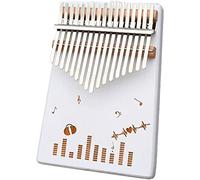 Kalimba Thumb Qin, Thumb piano, 17 Key Kalimba Thumb Piano, Marimbas Finger Piano Instrument, con Tuning Hammer Study Instruction Piano, Best Birthday Gift, (White Dream Series) White A ( Color : Whit