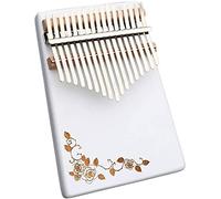 Kalimba Thumb Qin, Thumb piano, 17 Key Kalimba Thumb Piano, Marimbas Finger Piano Instrument, con Tuning Hammer Study Instruction Piano, Best Birthday Gift, (Serie White Dream) White A ( Color : White
