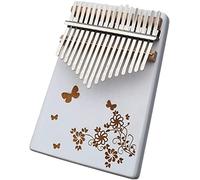 Kalimba Thumb Qin, Thumb piano, 17 Key Kalimba Thumb Piano, Marimbas Finger Piano Instrument, con Tuning Hammer Study Instruction Piano, Best Birthday Gift, (White Dream Series) White A ( Color : Whit