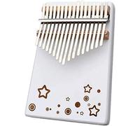 Kalimba Thumb Qin, Thumb piano, 17 Key Kalimba Thumb Piano, Marimbas Finger Piano Instrument, con Tuning Hammer Study Instruction Piano, Best Birthday Gift, (White Dream Series) White A ( Color : Whit