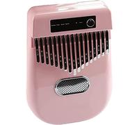 Kalimba Thumb Qin,Thumb Piano, Electronic Kalimba Thumb Piano 17 Keys - Kalimba/Piano/Guitar/Electric Guitar Four Mode Switching - Built-In Bluetooth Speaker - Accompaniment Function,Rosa,Passion