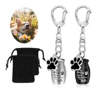 KALIONE 2 urnas para mascotas, llavero, urnas de perro para cenizas, perros, cenizas, recuerdo, urnas pequeñas para mascotas, urnas para perros, cenizas de gato, urnas con bolsas de almacenamiento,