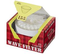 Kalita Filtros de Onda Kwf-155 Paquete de 50 Hoja Blanca Tipo Conveniente de la Caja para Sacar y almacenar 22211 (Japón Importación) (155 (1 a 2 Personas))