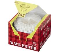 Kalita Filtros de Onda Kwf-185 Paquete de 50 Hoja Blanca Tipo Conveniente de la Caja para Sacar y almacenar 22210 (Japón Importación) (185 (2 a 4 Personas))