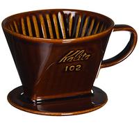 Kalita Goteador de café de cerámica (marrón) para 2-4 tazas