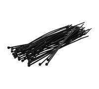 Kalitec 100 Bridas Negras 100 x 2,5 mm - Sujetacables Resistentes UV 8 kg