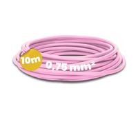 Kalitec 10m H05V-K 0,75 mm² Rosa Cable Flexible de PVC para Conmutación | Hilo de cobre clase 5 fino para cuadros eléctricos, automatización e ingeniería de control, certificado HAR europeo.