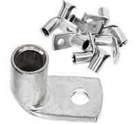 Kalitec 10x Terminales de Cable de Tubo 35 mm² M6 - Conector de Cobre 90° | Terminales de compresión acodados para crimpadora. Cobre galvanizado de alta pureza según DIN EN 13600 para instalaciones.