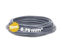 Kalitec Cable Flexible H05V-K 0,75 mm² Gris 10 Metros - PVC Individual, Cableado Fino, Un Solo Cable, Alambre de Conmutación Ignífugo