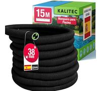 Kalitec Manguera de Piscina 38mm 15m - Tubo para Filtro de Arena y Bomba