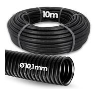 Kalitec Tubería corrugada cerrada NW 10 I Manguera corrugada sin ranura I Tubería de protección de Marten I Tubo vacío I Protección de cable AD 12,7 mm ID 10,1 mm
