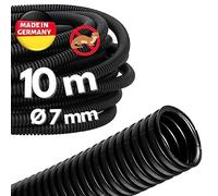 Kalitec - Tubo Corrugado Cerrado NW 7,5 (10 m, Sin Ranuras, Protector de Martas, Vacío, Protección de Cable AD 9,9 mm, Diámetro 6,9 mm)