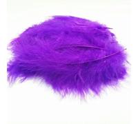 Kalkoenveren, 4-6 inch, pluizig, pluizig, kippenpluim, voor bruiloft, feest, doe-het-zelf, sieraden, decoratie, benodigdheden, 50 stuks/lot, donkerpaars, 50 stuks