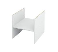 Kallax Expedit - Estantería con 1 estante, compartimento de almacenamiento, estante adicional, estante ajustable, para 2 compartimentos individuales, 33,5 x 33,5 x 38 cm, color blanco