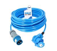 KALLE DAS KABEL Extensión CEE 230 V H07BQ-F 3G 2,5 mm² 10 m de cable de alta calidad con acoplamiento angular para industria, construcción, barco, Womo Camping