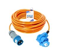 KALLE DAS KABEL Extensión CEE Kalle Blue Signal de 2,5 mm², Cable Alimentacion, Extensor Enchufe, ángulo industrial, barco Womo camping, 15 metros