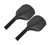 KALLORY 2 Mascarillas Protectoras para Corte de Pelo y Peluquería, Escudo Facial de Plástico Negro contra Laca y Tintes, Uso en Cuidado Capilar en Casa