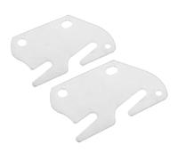 KALLORY 2 Piezas Gancho para Barandilla de Cama de Madera en Hierro Plata Superficie Lisa y Fácil Instalación para Estructura Segura y Resistente