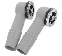 KALLORY 2 Piezas Kit de Rebosadero para Decoración Moderna del Hogar Blanco con Junta de Silicona, Tubo de Drenaje Flexible y Ajuste a Prueba de Fugas para Fregadero de Cocina